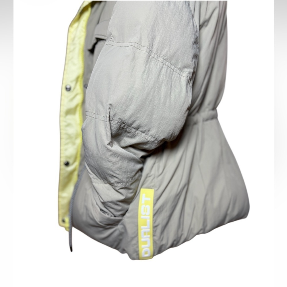 Dualist Zorah Reversible Brown/ Yellow Puffer Jacket-Size 3/Large-Like New - Picture 11 of 14